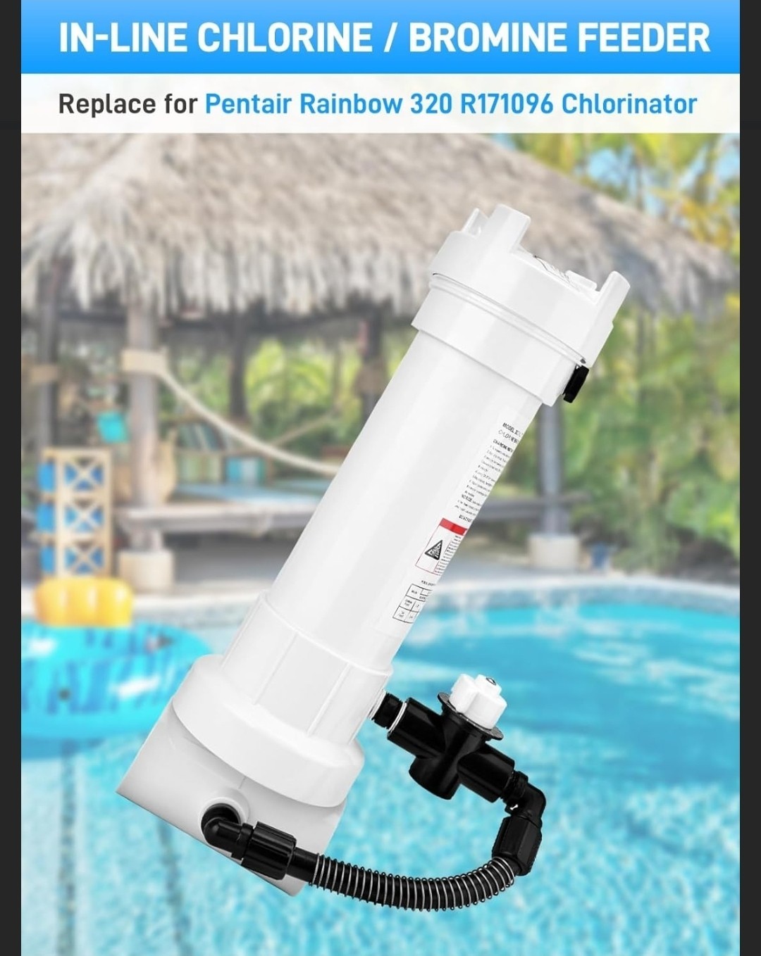 For Pentair R171096 Rainbow 320 Automatic Chlorine/Bromine In-Line Feeder gallery