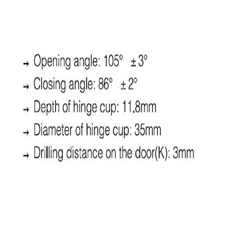 1/2" Overlay Soft Close Face Frame 105° Compact Cabinet Hinge Handware WHOLESALE gallery
