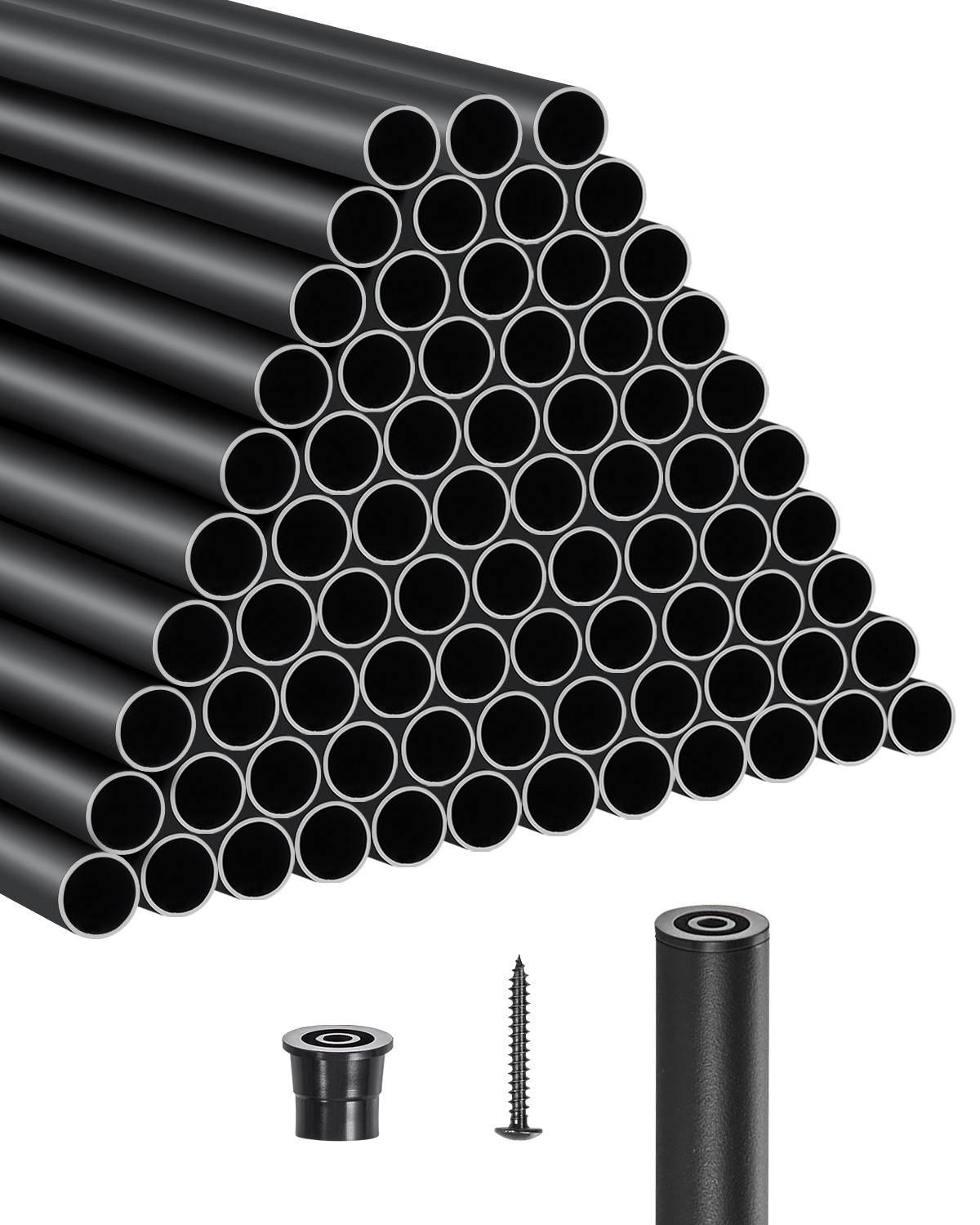VEVOR Metal Staircase Balusters 101 Pack 26 In Aluminum Spindles with Screws gallery
