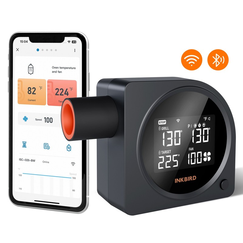 INKBIRD BBQ Temperature Controller WiFi Bluetooth Automatic Smoker Fan Oven Mitt gallery
