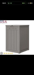 Lockable Waterproof Package Delivery Box Large Storage 48 Gallon Resin Outdoor