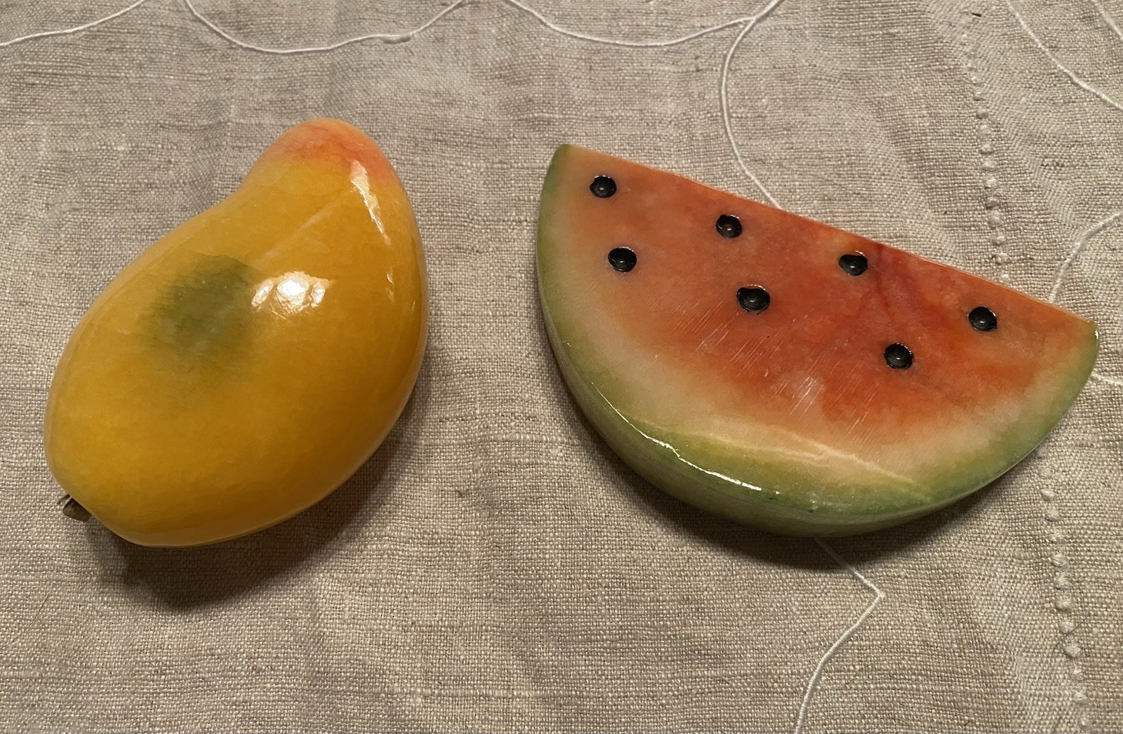 Stone Fruit Mango And Watermelon Slice Decorative Vintage gallery
