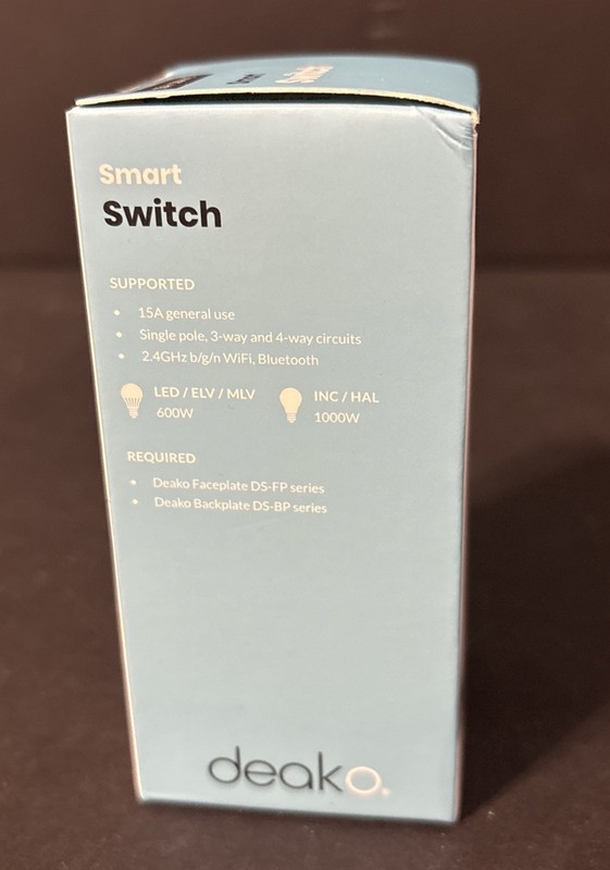 Smart Light Switch by Deako, Single Pole, 3-Way, 4-Way, 2.4 GHz Wi-Fi -Bluetooth gallery