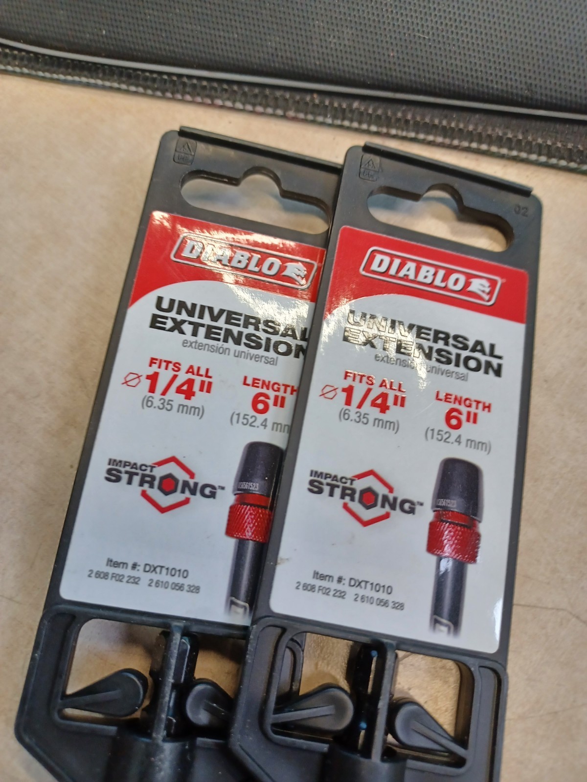Lot Of 2 Diablo DXT1010 Universal Extension 1/4" X 6"in OVAL gallery