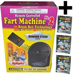 #2 Remote Controlled Fart Machine + 3 Prank Fart Stink Bomb Bags – COMBO SET