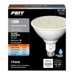 Feit PAR38 E26 (Medium) LED Floodlight Bulb Adjustable White 325 Watt
