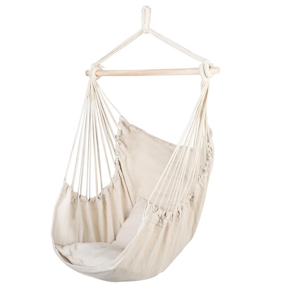 Good Quality Hammock Swing Chair Hanging Rope Chair Cotton Porch Seat Softness gallery