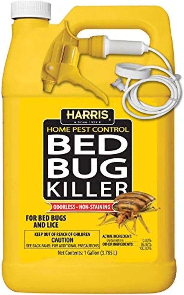 Pest Control Bed Bug Killer Spray 1 Gal. Odorless Non-Staining Indoor Liquid