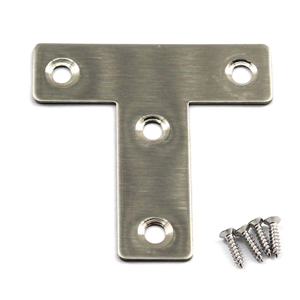 T Shape Brace Brackets 30 PCS 50x50mm Stainless Steel Angle Connectors gallery
