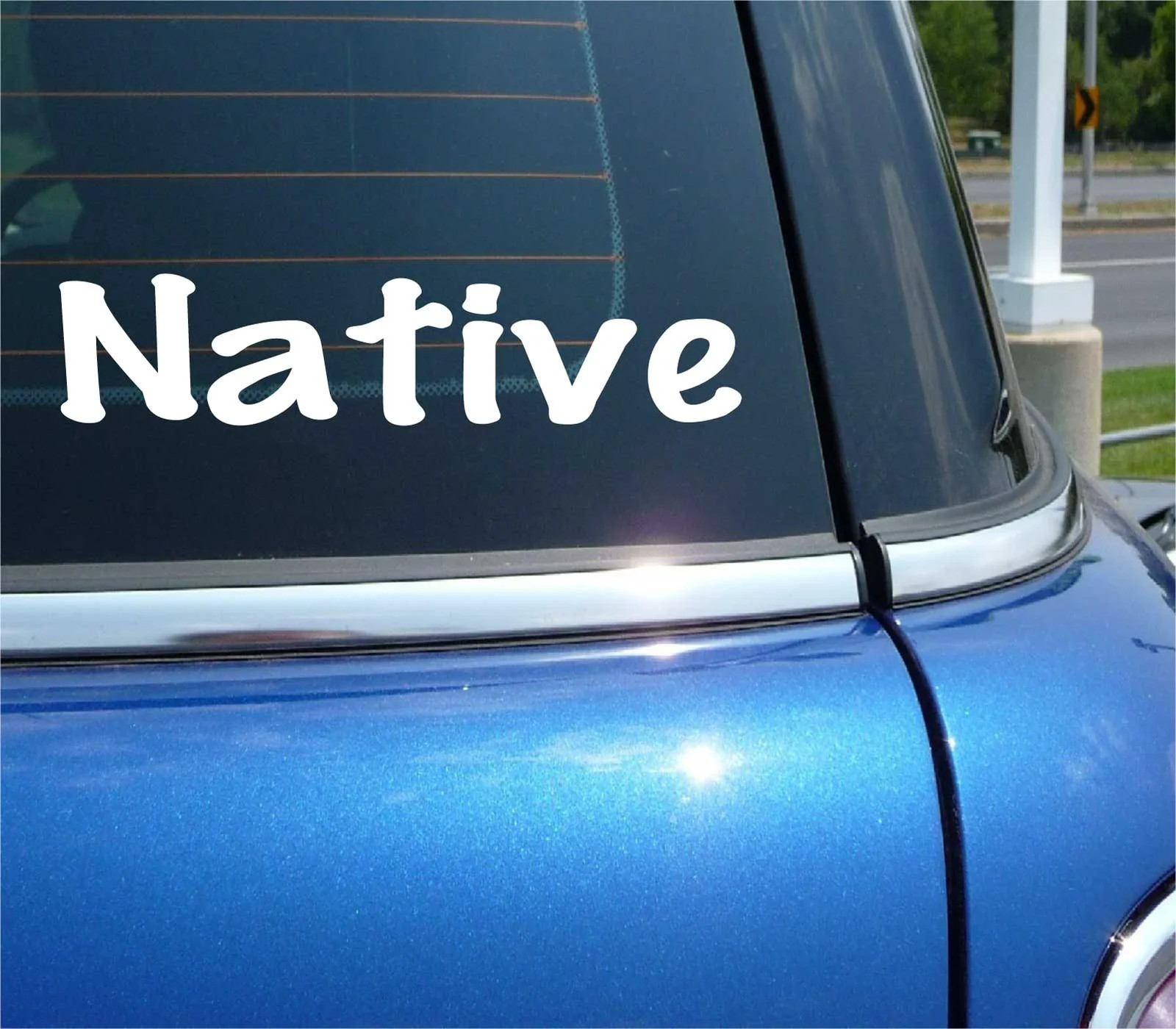 NATIVE LOCAL RESIDENT FUNNY DECAL STICKER ART CAR WALL gallery
