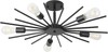 Black Semi Flush Mount Ceiling Light, 27.5 Inch 5-Light Large Sputnik Flush M... gallery