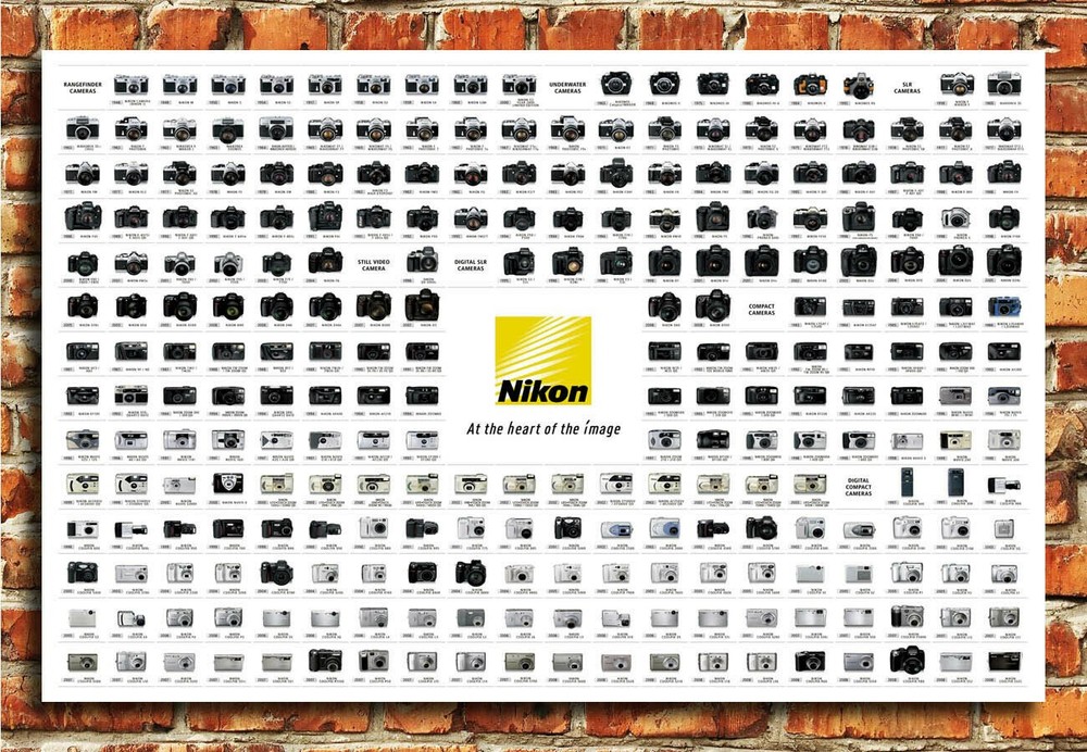 368191 NIKON CHART NIKONter Decor Wall Print Poster