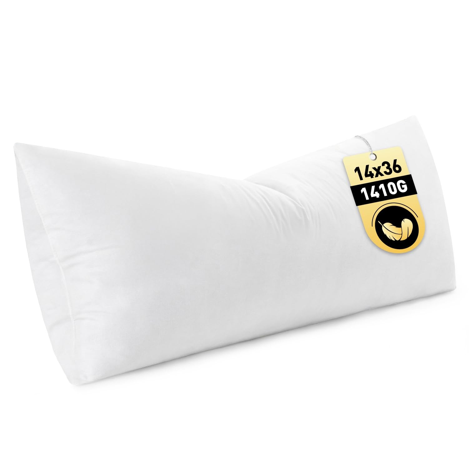 14x36 Inch Down Feather Pillow Insert,Fluffy and Comfy Throw Pillow with Cott... gallery