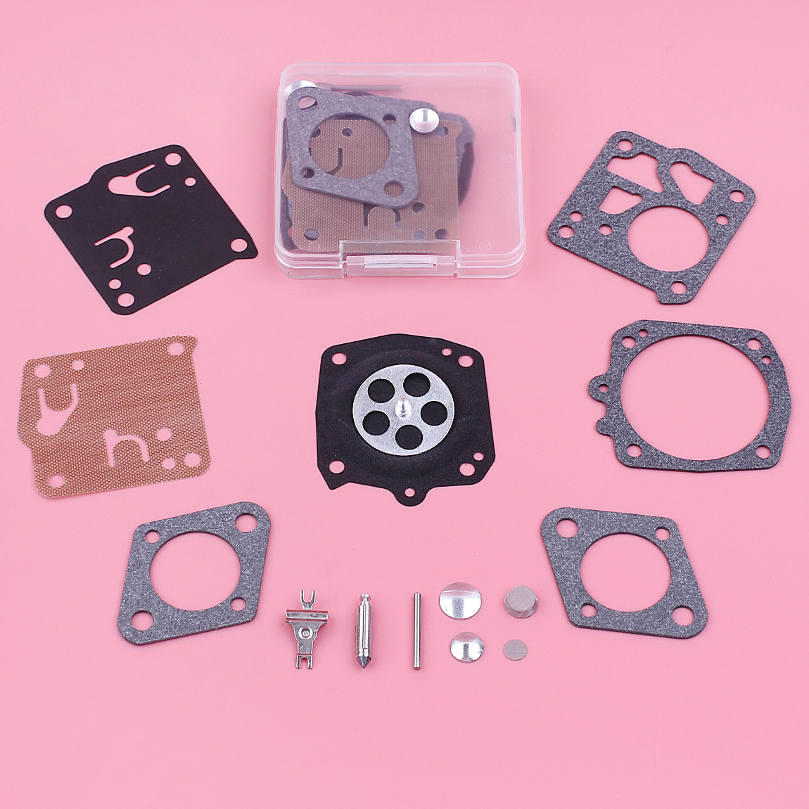 2sets Carb Rebuild Kit For Jonsered 49SP 50 51 52 60 62 66E Chainsaw RK-23HSX gallery