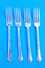 4-Oneida Damask Rose Cube DINNER FORKS 8 1/8" gallery