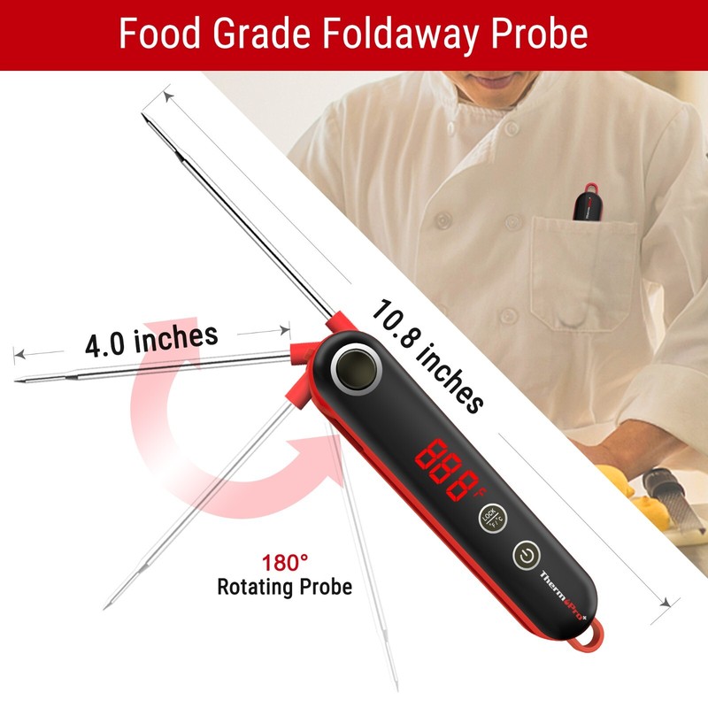 ThermoPro Instant Read Meat Thermometer Digital Cooking Thermometer for BBQ Oven gallery