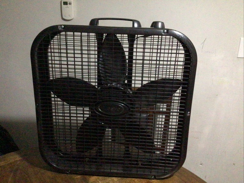 Lasko 20" 3-Speed Air Circulation Weather Resistant Floor Box Fan - Black gallery