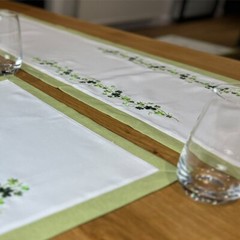 Samuel Lamont Irish Shamrock Table Runners, 100% Polyester Irish Housewarming