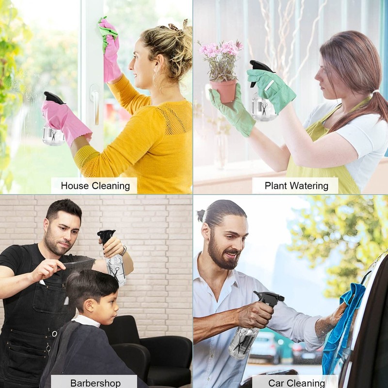 Spray Bottle, 250ml & 500ml Adjustable Spray Storage Container for Hair, Plant gallery