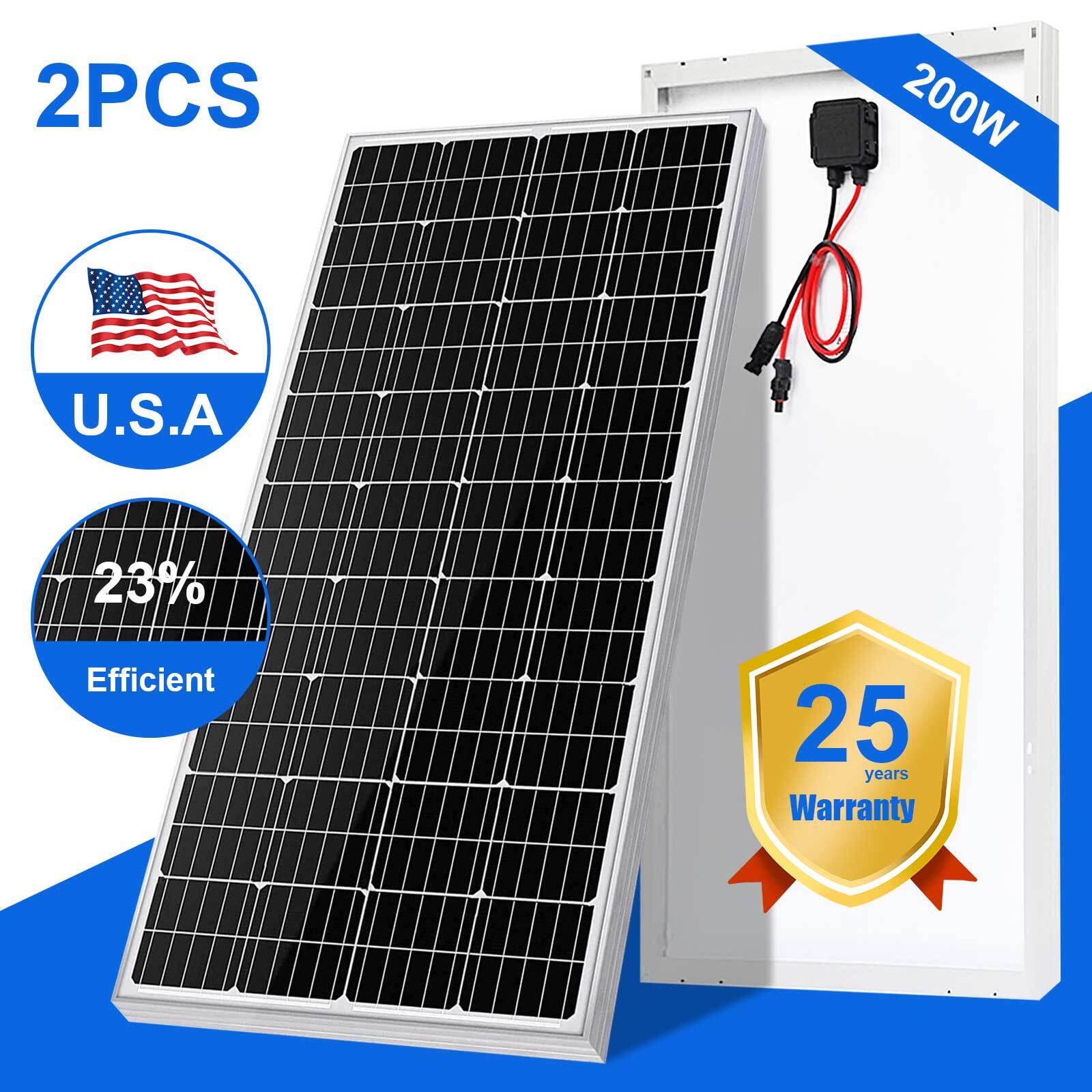 400 Watt 12V Monocrystalline Solar Panel High Efficiency Module PV Power 2X 200W gallery