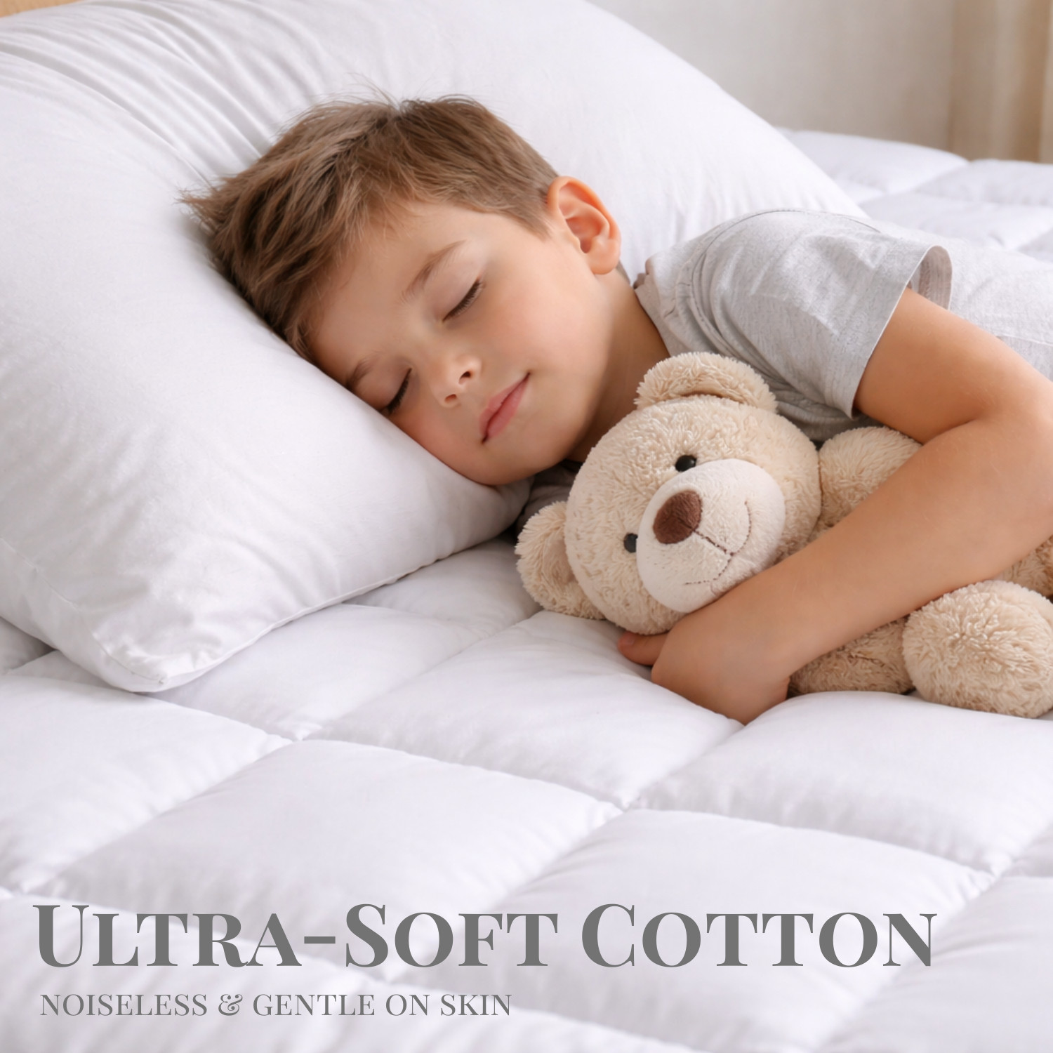 Sacred Thread Mattress Pad, Cooling Mattress Topper w/ 18 Inch Pockets gallery