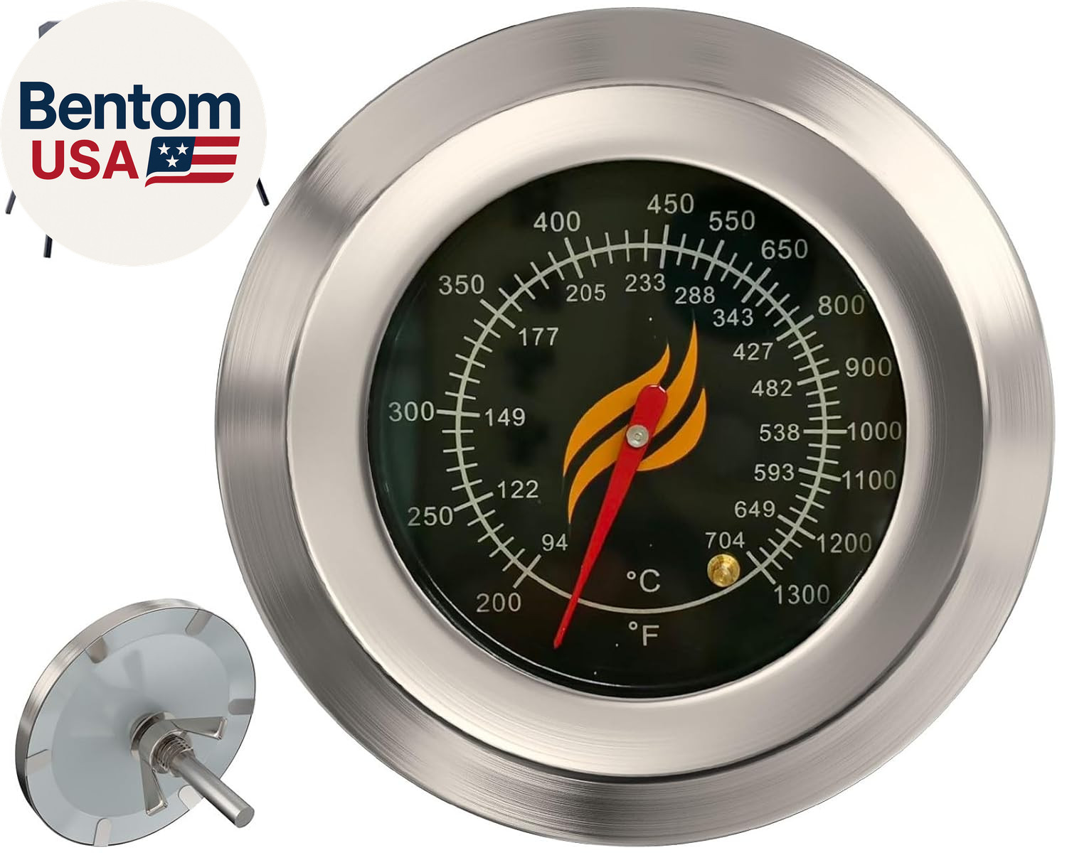 3" Accurate Temperature Gauge for Blackstone Thermometer for Blackstone Tailgate gallery