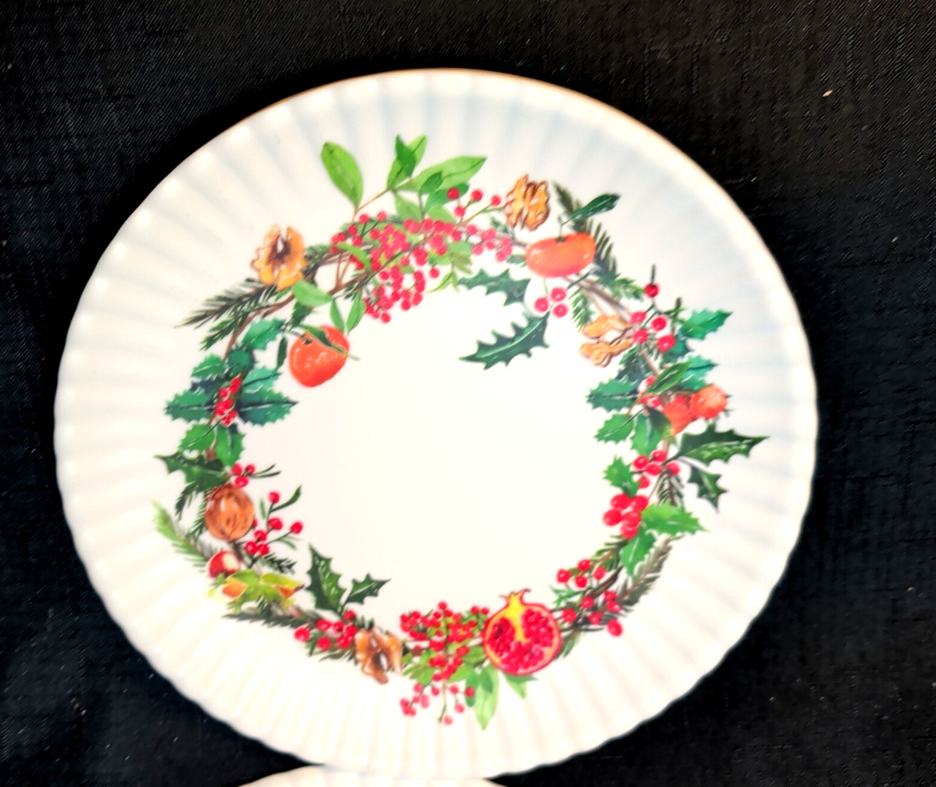 Set 6 - 180 Degrees Melamine Decorative “faux paper” 9" Salad Plates ~BPA Free gallery