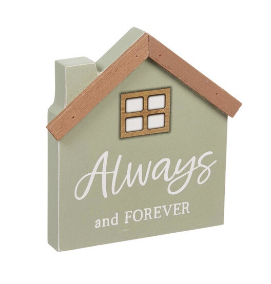 Always and Forever Sign Table Tier Tray Decor MDF Wood NEW gallery