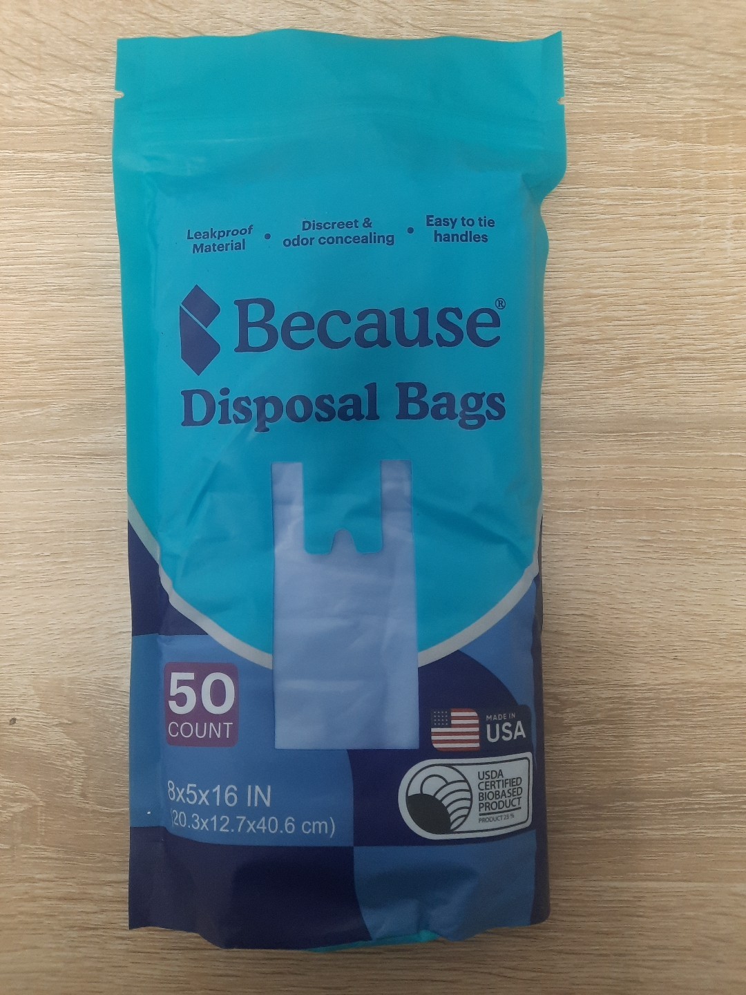 Because Disposal Bags, Tear Resistant Bags Extra Large 50 "FREE SHIPPING" gallery