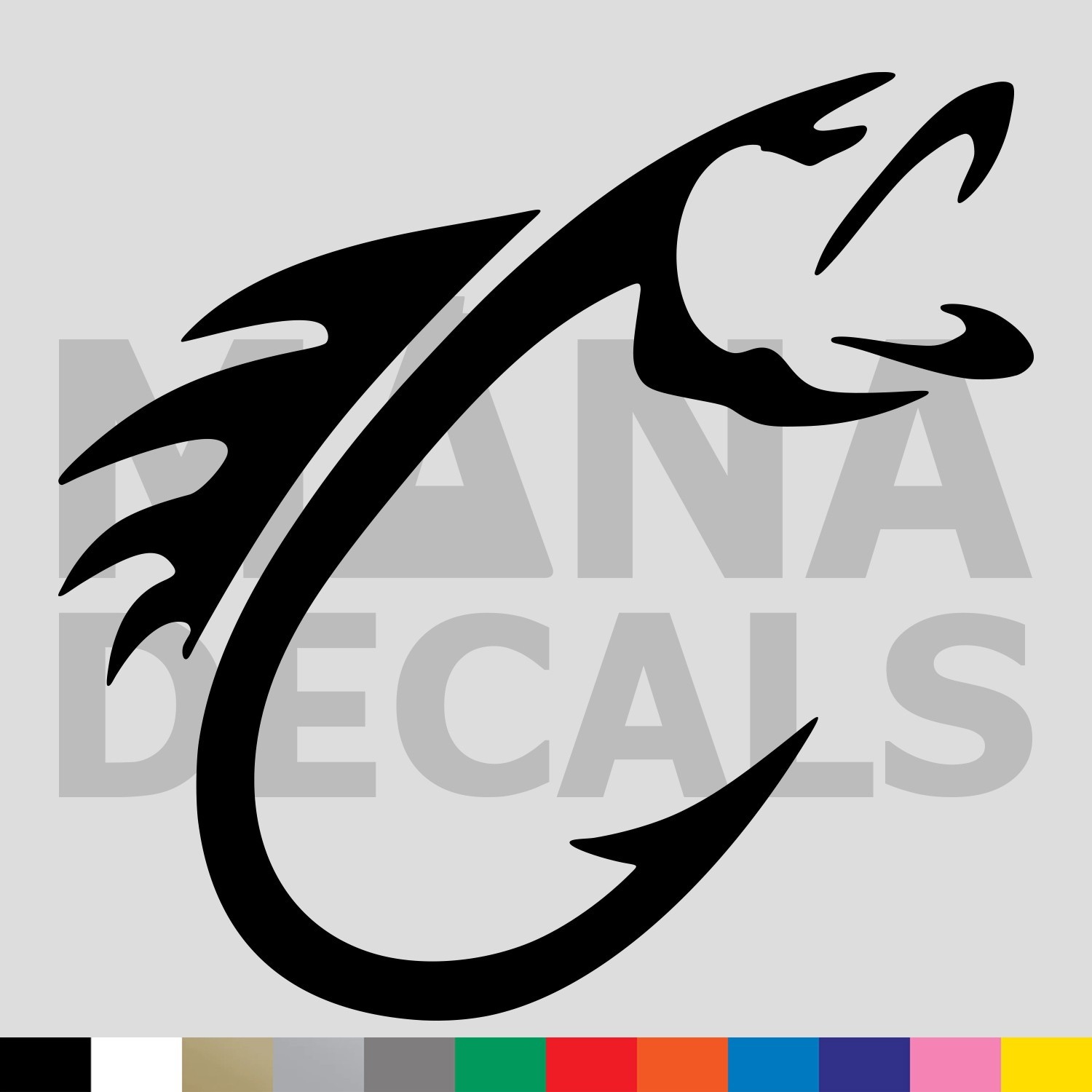 Fish Hook Vinyl Die Cut Decal Sticker - Bass Angler Sport Fishing gallery