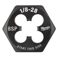 Milwaukee Tool 49-57-5390 Hex Threading Die, 1/8″-28, Solid