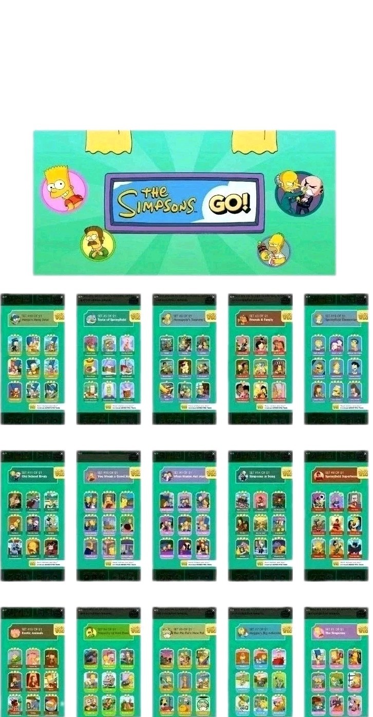 Sticker Availabl All 1-2-3-4-5-6 Star Very Low price(0.99 To) The Simpsons Album gallery