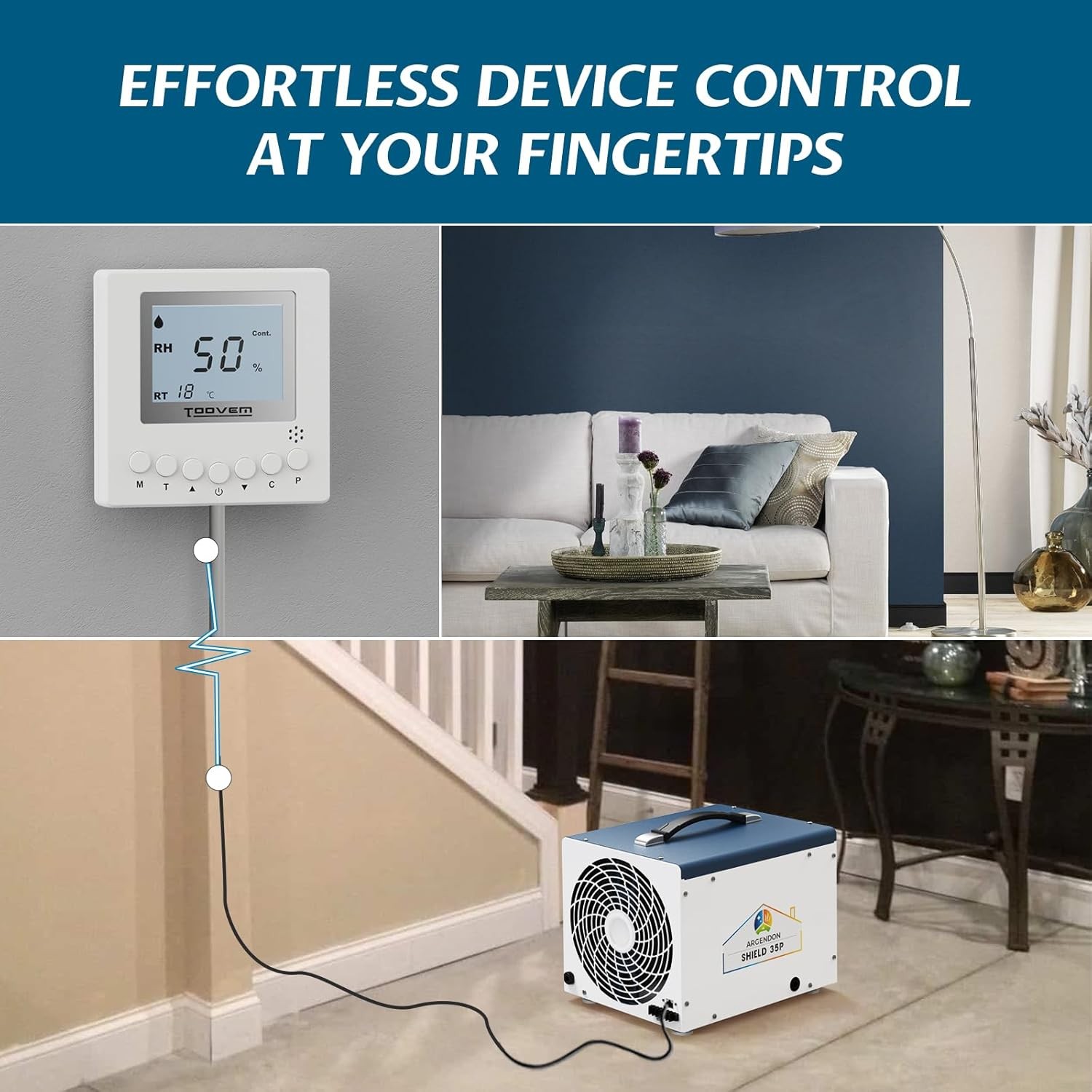 TOOVEM Dehumidifier Remote Control for Digital Humidity & TEMP fit muti-model gallery