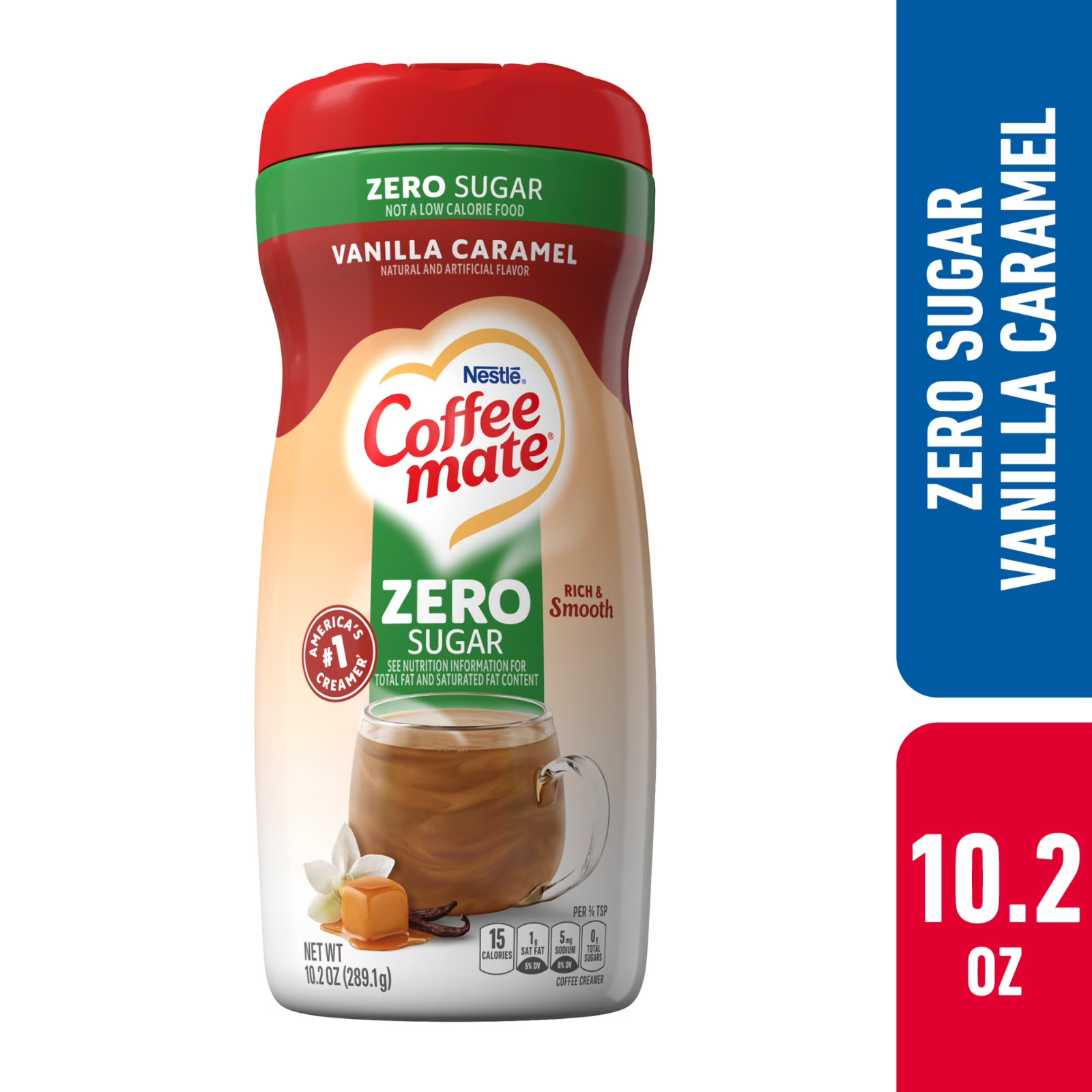 Coffee mate Vanilla Caramel Sugar-Free Powder Coffee Creamer, 10.2 oz gallery