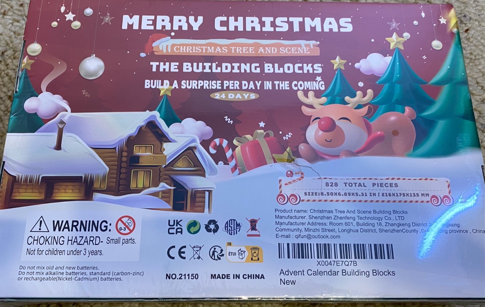 NEW Christmas Tree Building Blocks Advent Calendar 828 PIECES Activity Holiday gallery