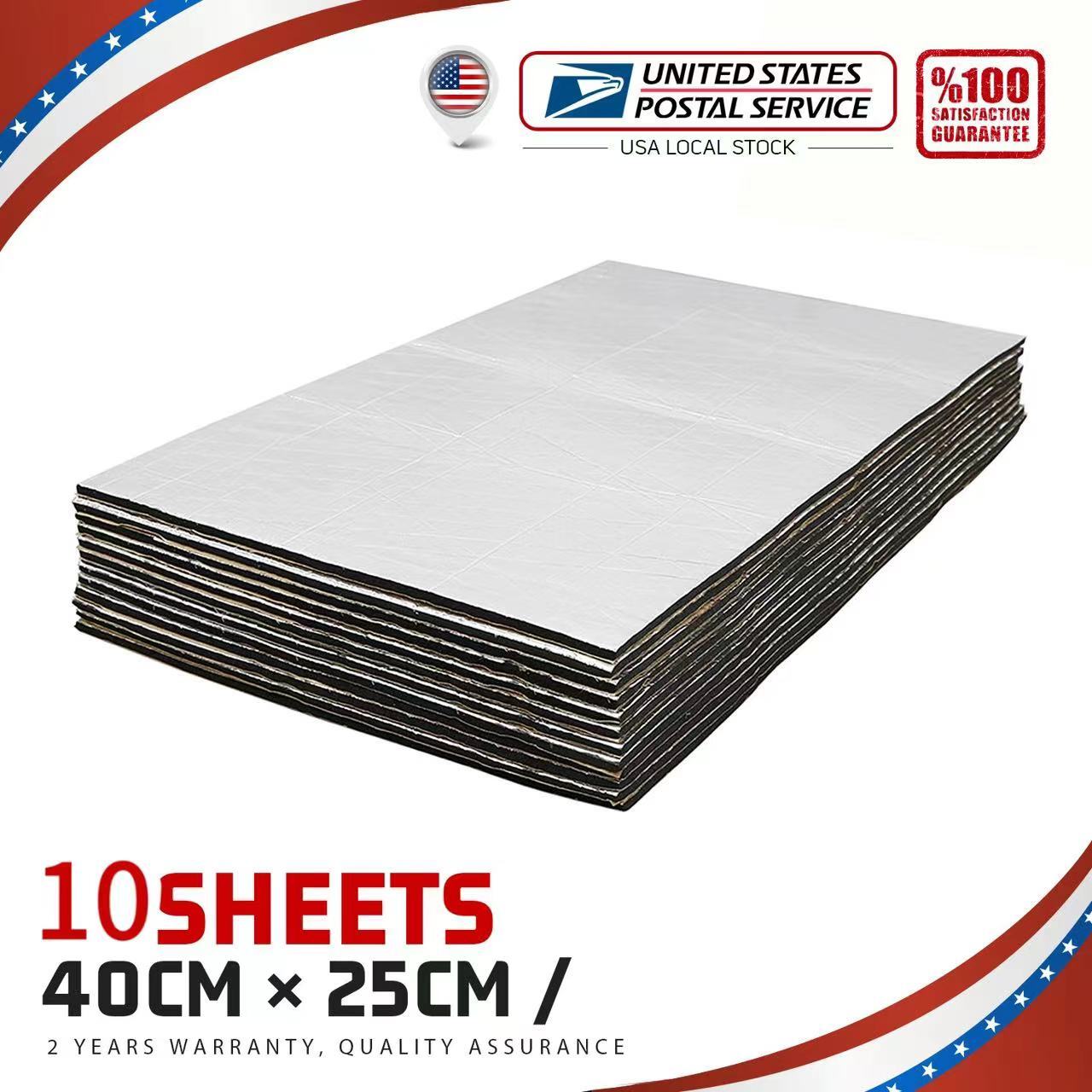 Car Insulation Heat Proof Sound Deadener Noise Deadening Self-Adhesive Mat gallery