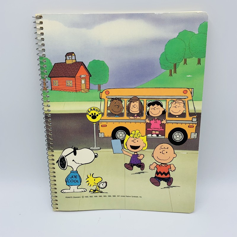 5 Snoopy Peanuts Spiral Bound Notebooks Unused Vtg Rare 80s Butterfly Originals gallery