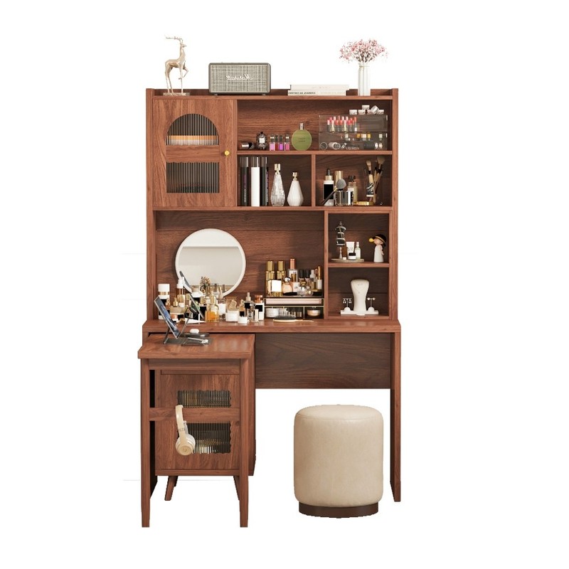 Computer Desk with 90 Degree Rotating Desktop, 43x70 Inch Office Desk gallery