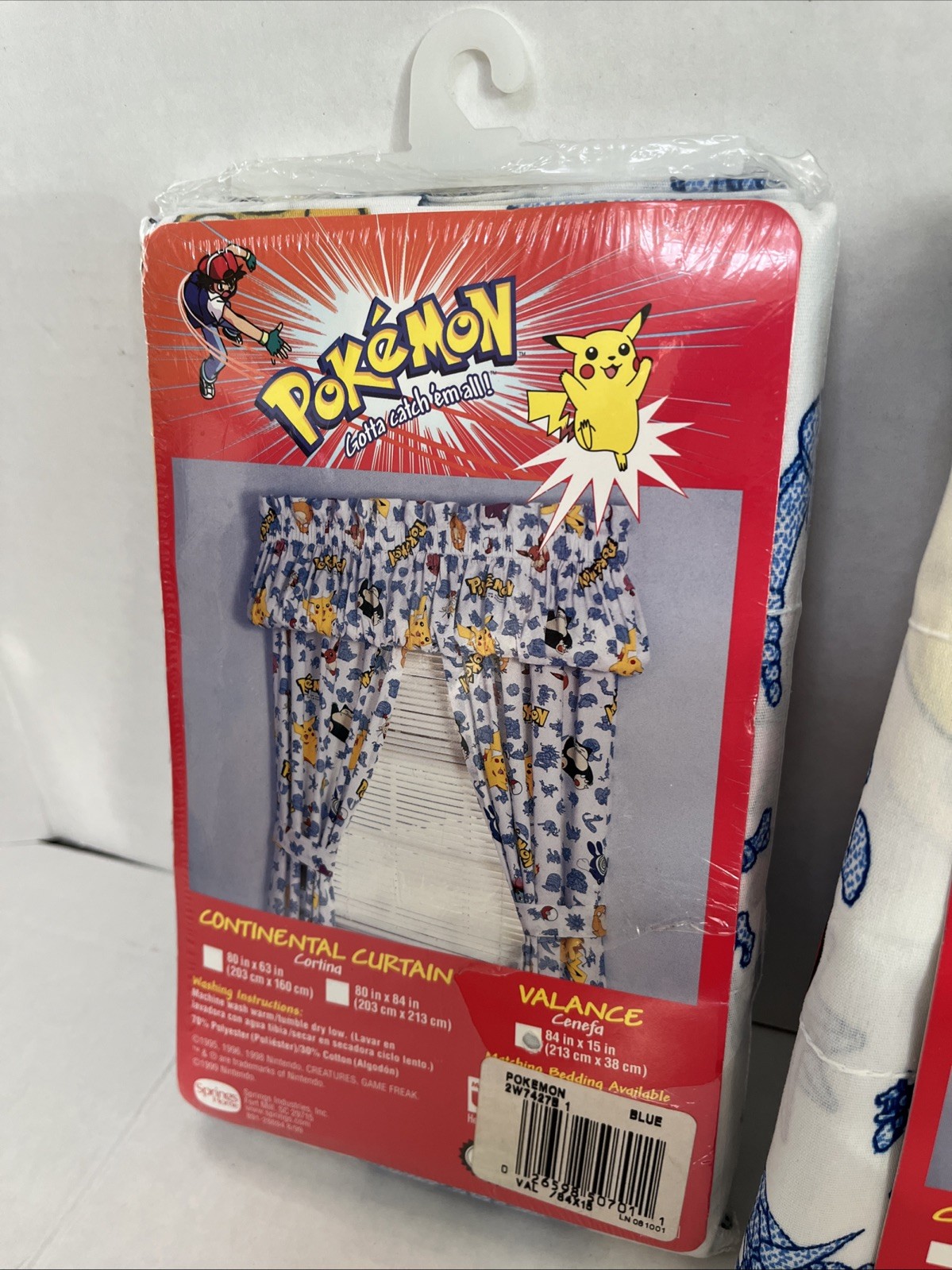 90s Pokemon Window Curtain Valance (Set of 2) Pikachu, NO CURTAINS 84x15 gallery