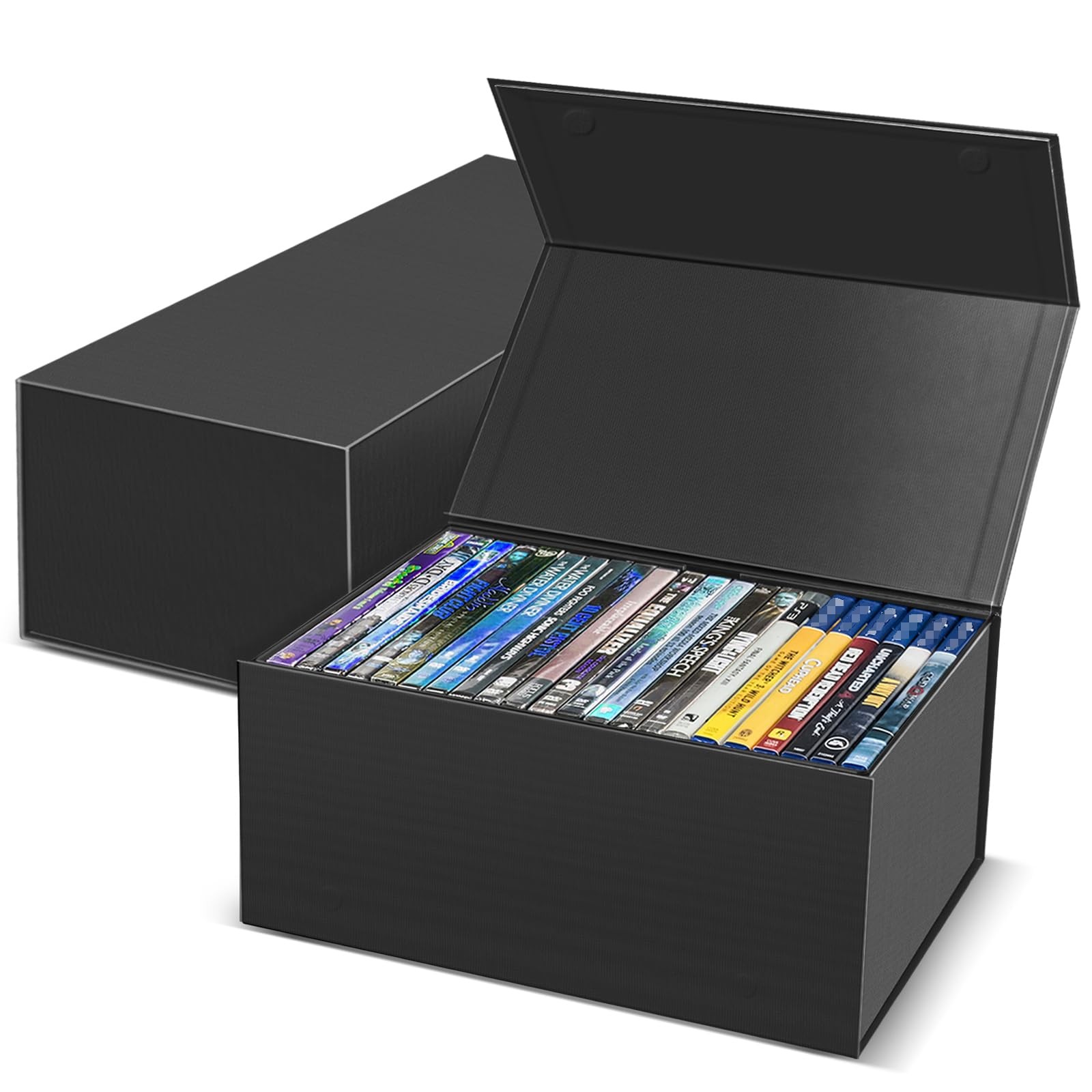 2 Pack Blu Ray DVD Storage Box for Movies and Video Games gallery
