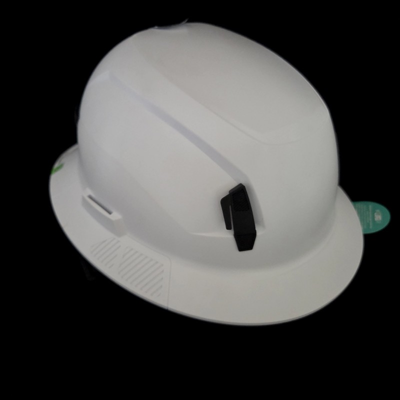 STUDSON SHK-1 Type II Class E Non-Vented Full Brim Safety Helmet White 53-63cm gallery