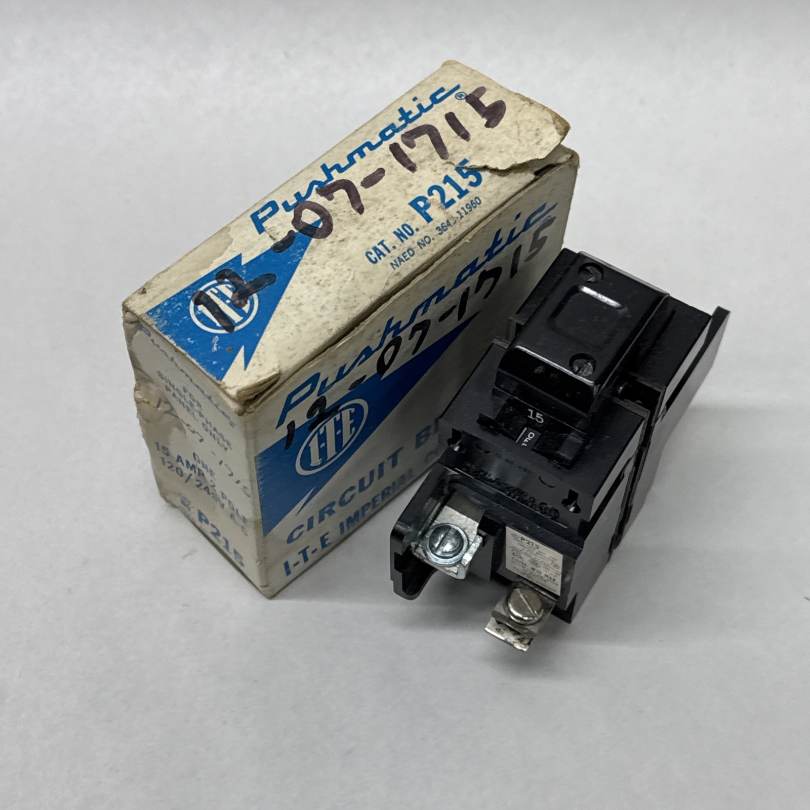 NOS GOULD ITE P215 Common Trip Pushmatic Circuit Breaker 2P 15A 120/240 Volts gallery