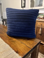 UGG Navy Blue Dawson Duck Down Textured Pillow Soooo Soft