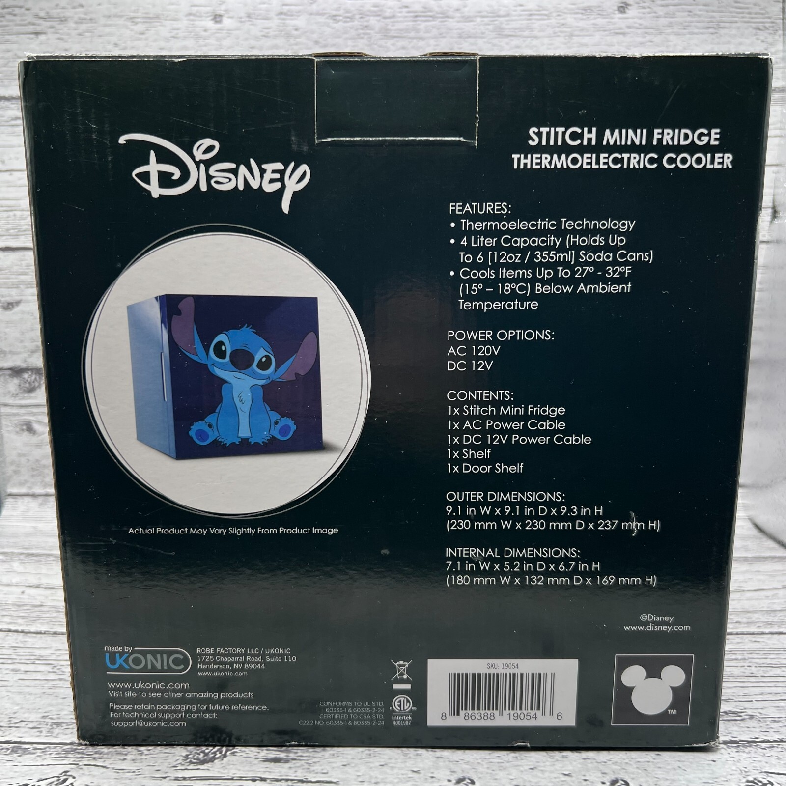 Disney Stitch Mini Fridge Thermoelectric Cooler - Holds Up To 6 Cans gallery
