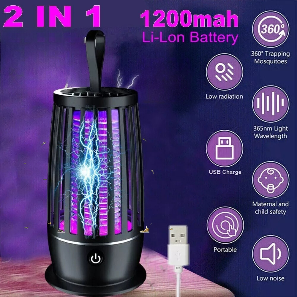 Electric Fly Bug Zapper Mosquito Insect Killer LED Light Trap Pest Control Lamp gallery