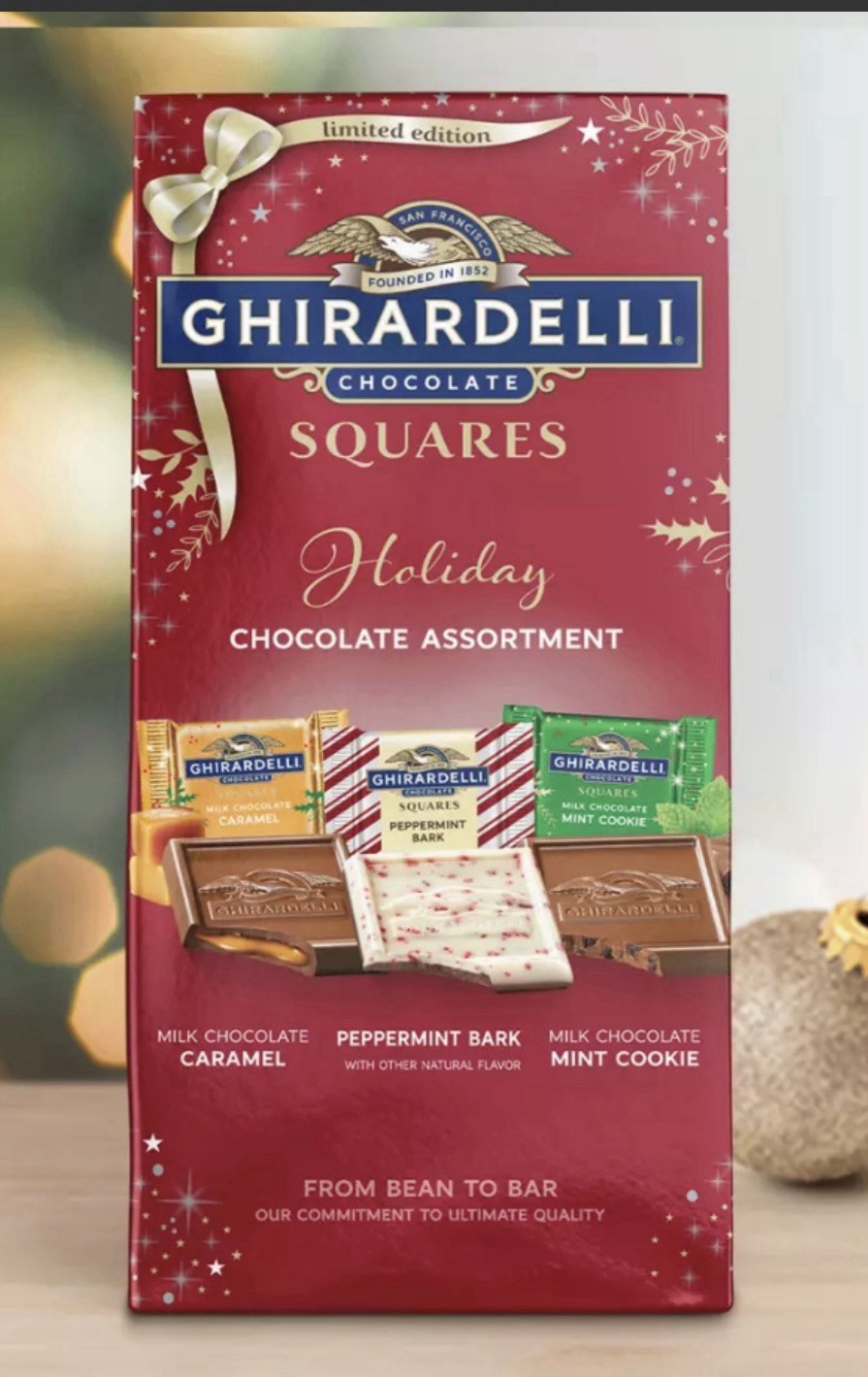 Ghirardelli Chocolate Assortment Milk Chocolate, Mint Cookie & Peppermint Bark gallery