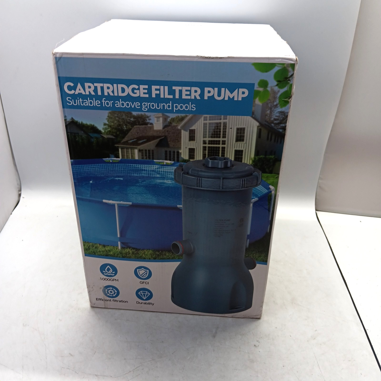 KimFilter Pro Series 1000 GPH Above Ground Pool Filter Pump, Powerful Pool gallery