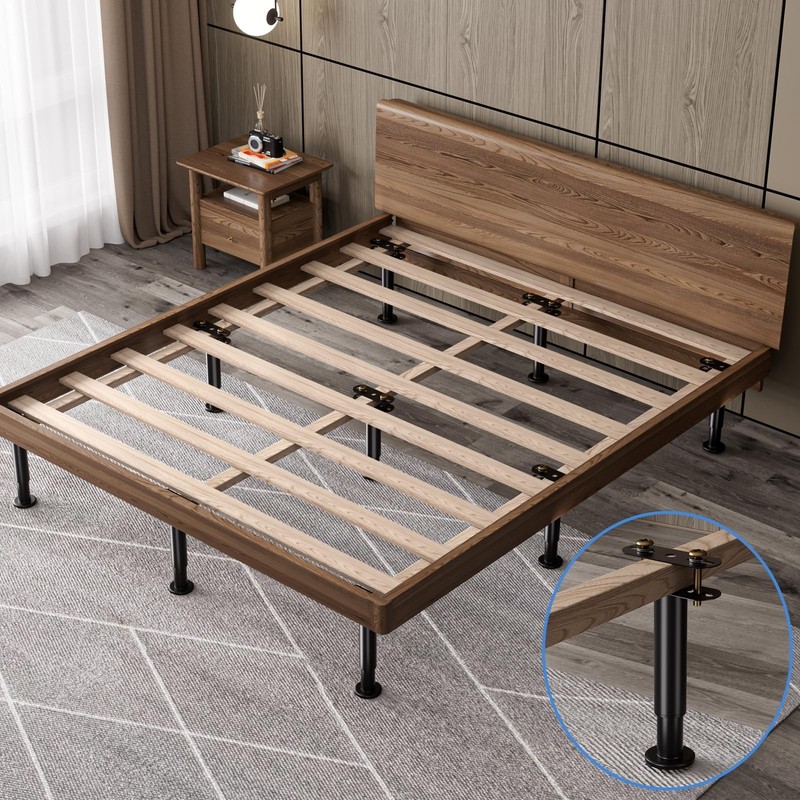 Upgrade 2Pcs Bed Legs Support, Adjustable Metal Bed Frame Support Legs 7.08-1... gallery