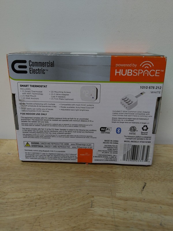 CE Wi-Fi and Bluetooth Smart Programmable Thermostat Powered by Hubspace gallery