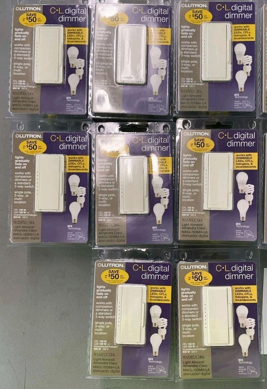 Lutron Maestro Multi-Location LED Toggle Light Dimmer, LigthAlmond MACL-153MH-LA gallery